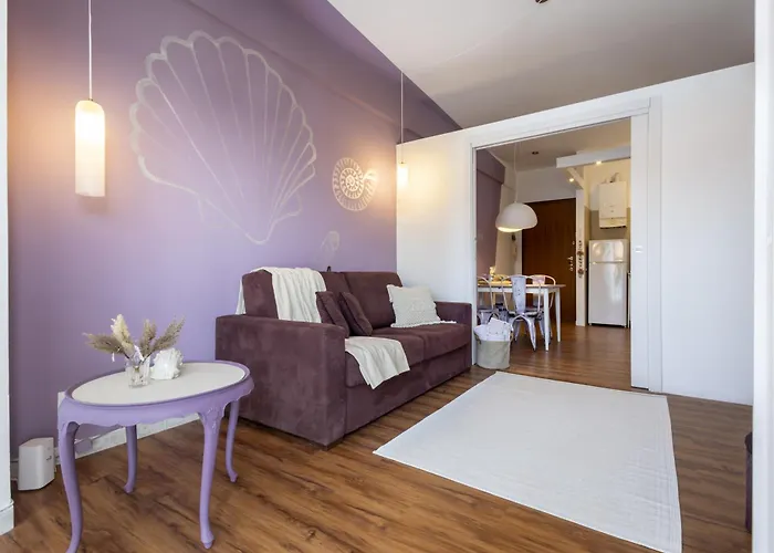 Conchiglia Design Vista Mare/spiaggia+parking Apartament